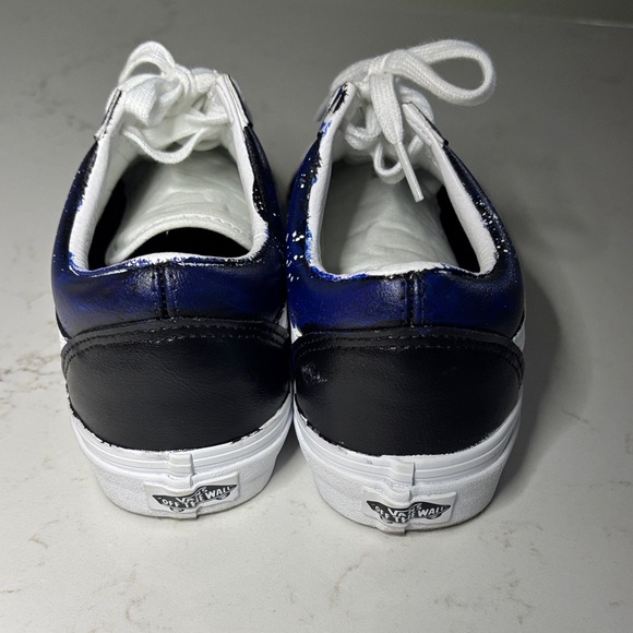 Vans Black and Blue Sneakers with White Details - Picture 3 of 7